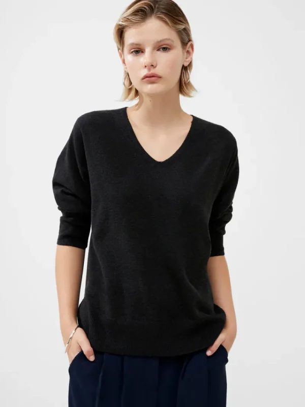 FRENCH CONNECTION Jumpers & Cardigans<Ebba Vhari Recycled V-Neck Jumper MoonlessNight