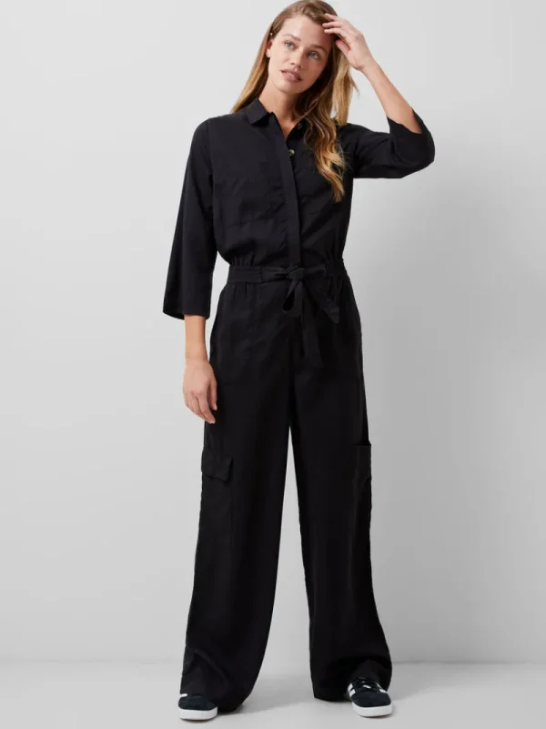 FRENCH CONNECTION Jumpsuits & Playsuits<Elkie Twill Jumpsuit BlackAsh