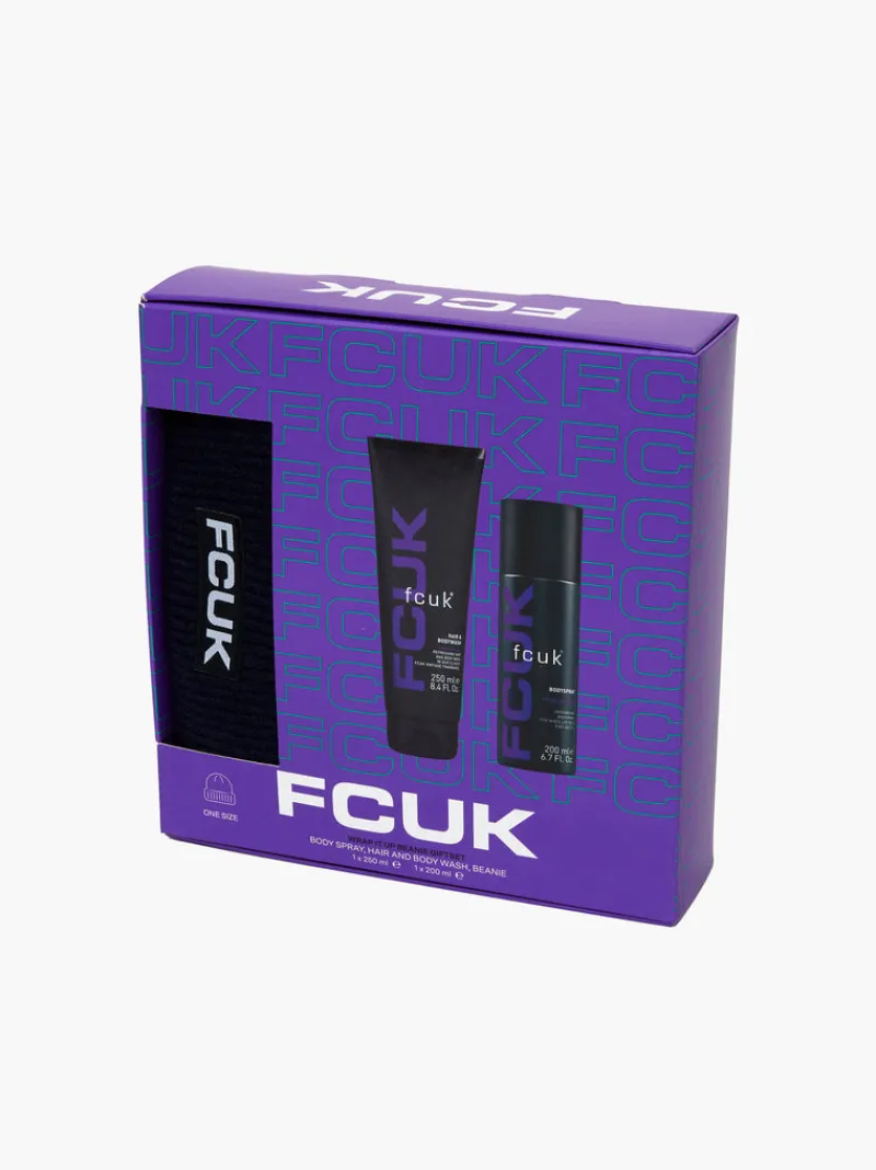 FRENCH CONNECTION Fragrance & Grooming<FCUK Wrap It Up Beanie Hat Gift Set