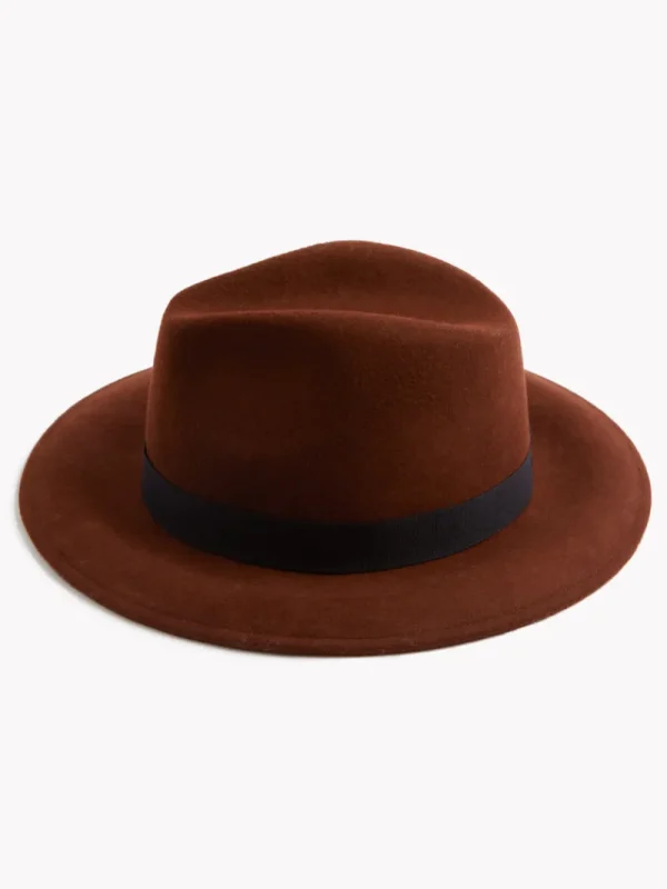 FRENCH CONNECTION Hats<Felt Trilby Hat TobaccoBrown