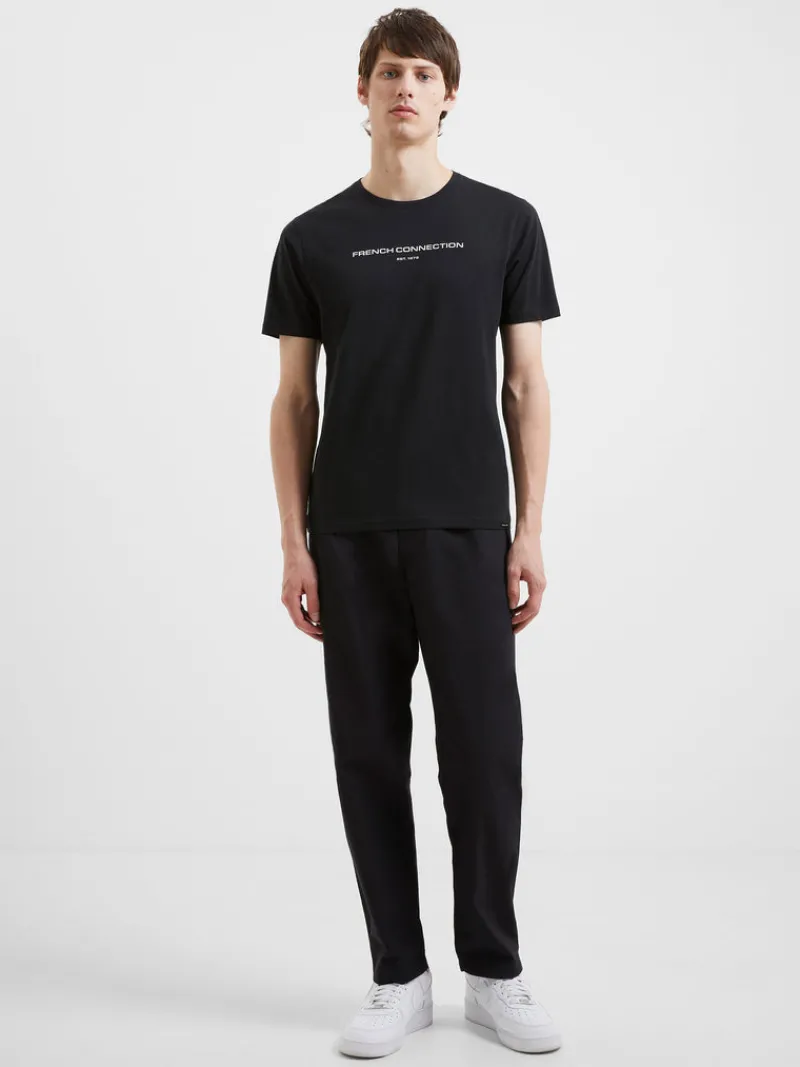 FRENCH CONNECTION T-Shirts & Polo Shirts< T-Shirt Black