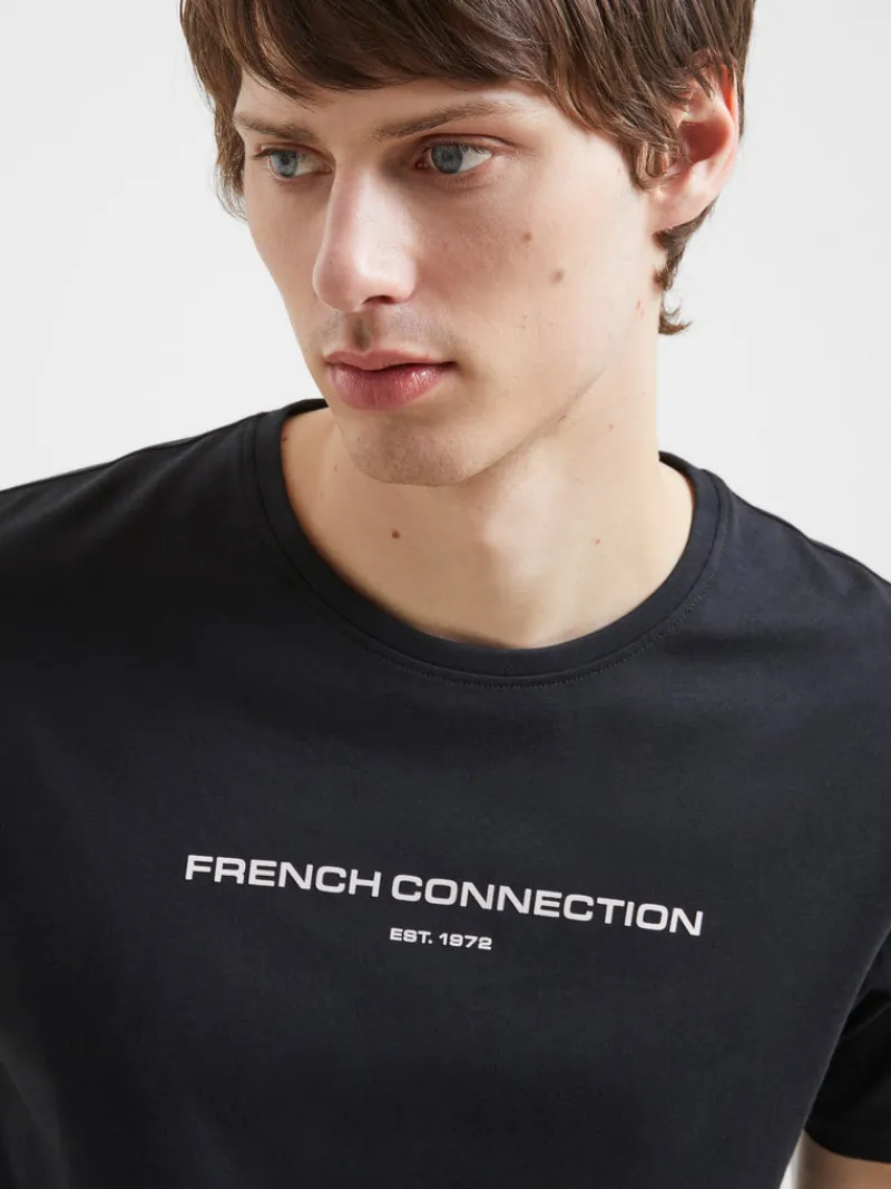 FRENCH CONNECTION T-Shirts & Polo Shirts< T-Shirt Black
