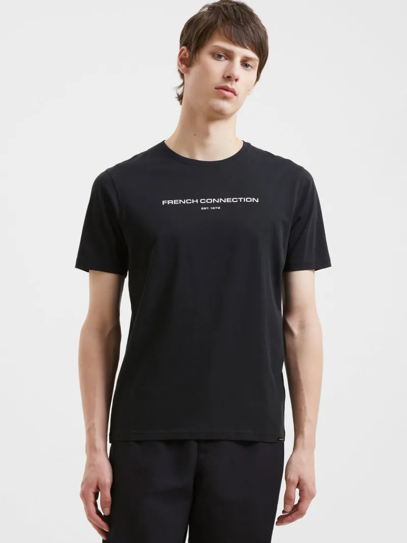 FRENCH CONNECTION T-Shirts & Polo Shirts< T-Shirt Black