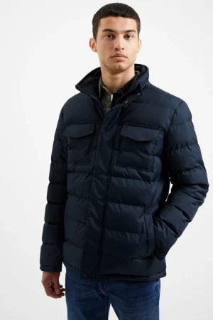 FRENCH CONNECTION Sale | Coats & Jackets<Funnel Neck 2 Pocket Padded Coat DarkNavy