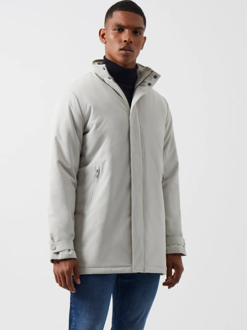 FRENCH CONNECTION Sale | Coats & Jackets<Funnel Neck Mac Coat Stone