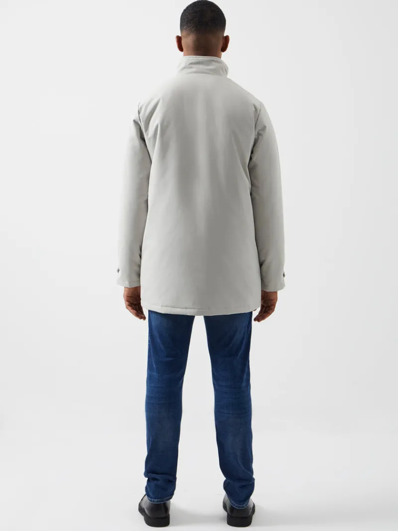FRENCH CONNECTION Sale | Coats & Jackets<Funnel Neck Mac Coat Stone