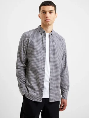 FRENCH CONNECTION Sale | Men's Shirts<Gingham Long Sleeve Shirt DarkNavy