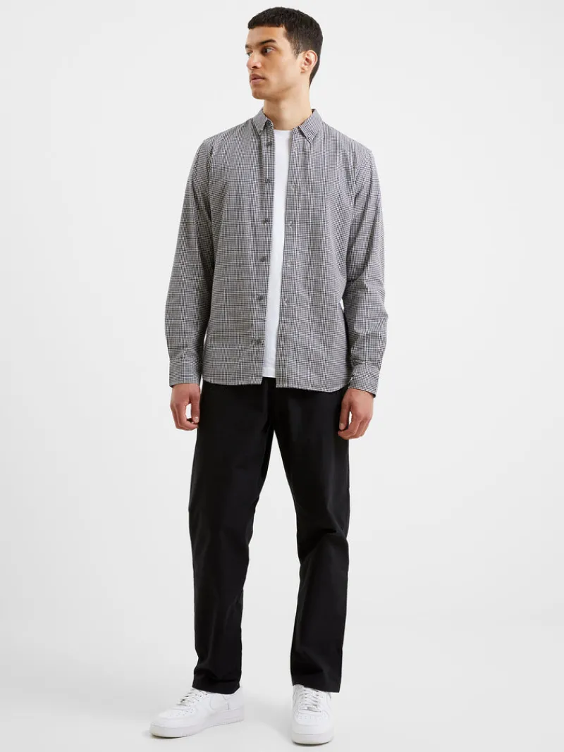 FRENCH CONNECTION Sale | Men's Shirts<Gingham Long Sleeve Shirt DarkNavy