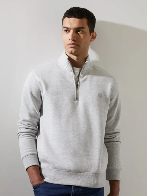 FRENCH CONNECTION Jumpers & Cardigans<Half Zip Sweater LightGreyMel