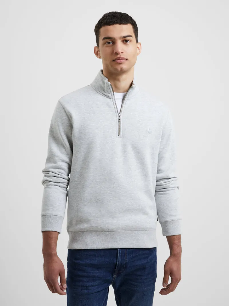 FRENCH CONNECTION Jumpers & Cardigans<Half Zip Sweater LightGreyMel