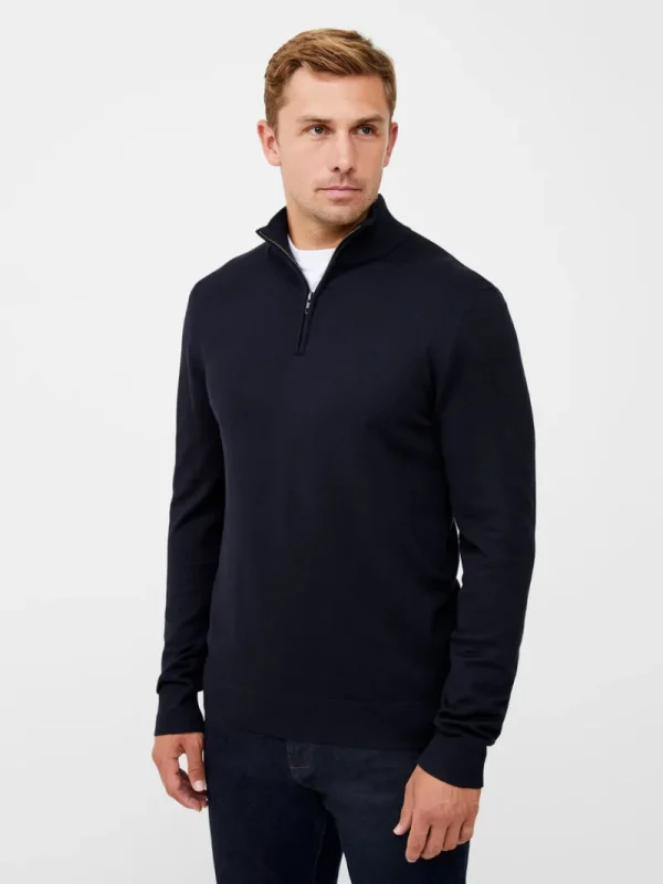 FRENCH CONNECTION Jumpers & Cardigans<Half Zip Sweatshirt DarkNavy