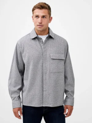 FRENCH CONNECTION Sale | Men's Shirts<Herringbone Long Sleeve Shirt LgtGrey