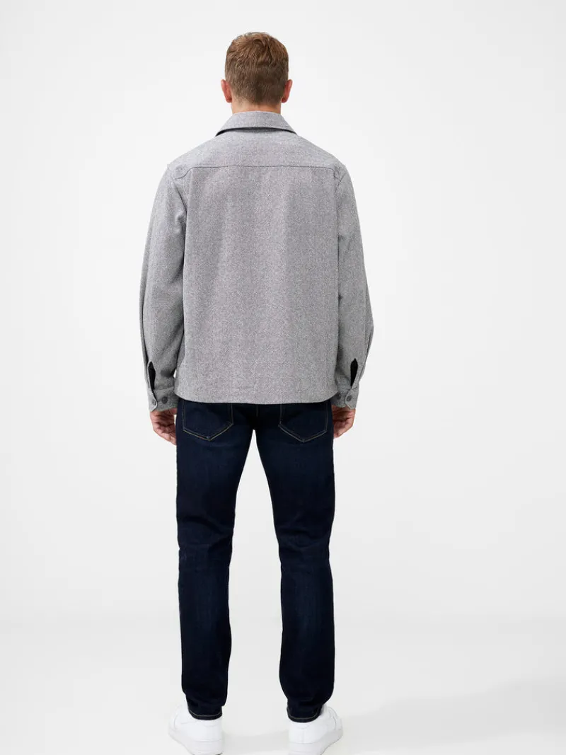 FRENCH CONNECTION Sale | Men's Shirts<Herringbone Long Sleeve Shirt LgtGrey
