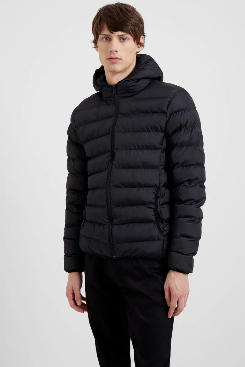 FRENCH CONNECTION Coats & Jackets<Hooded Row Padded Jacket Black