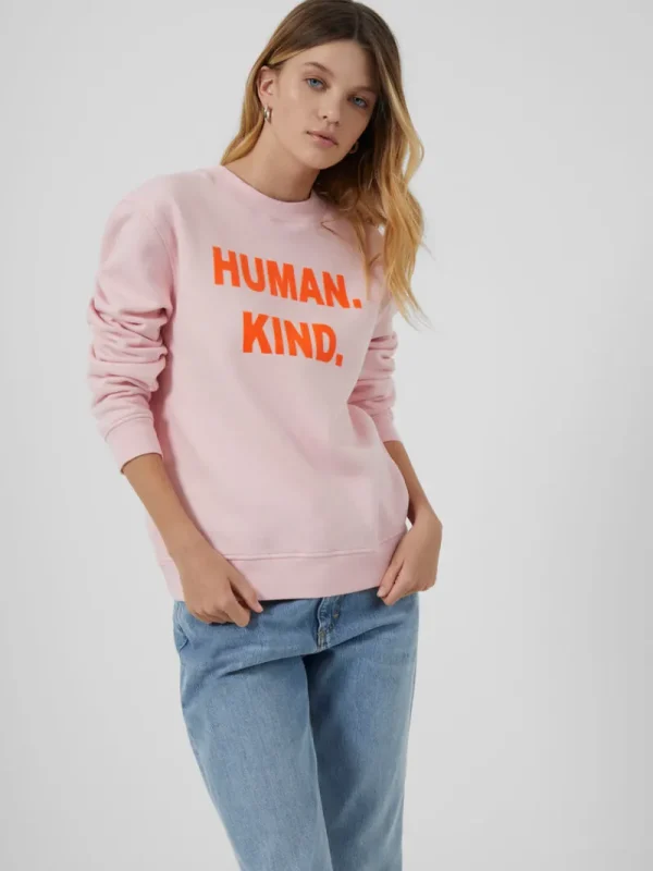FRENCH CONNECTION Hoodies & Sweatshirts<Human. Kind. Sweatshirt CrystalRose