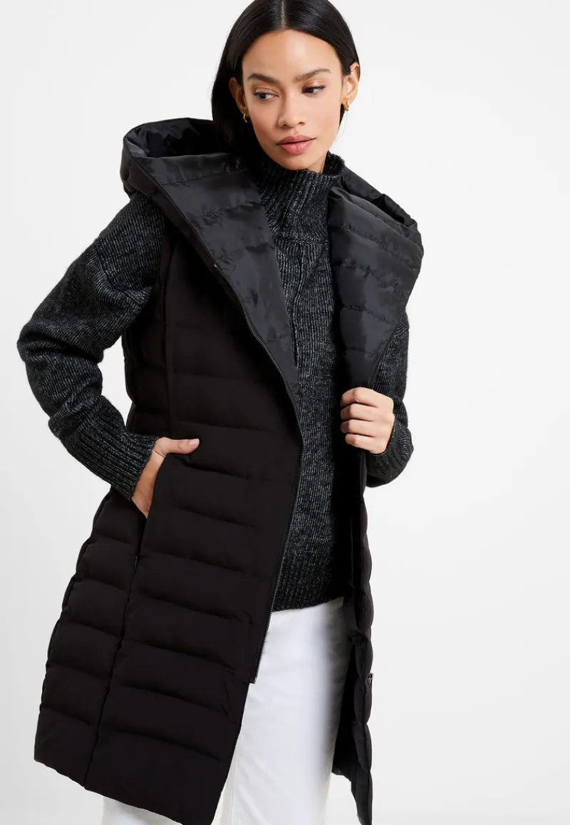 FRENCH CONNECTION Coats & Jackets<Iolini Puffer Midi Gilet Black/Black