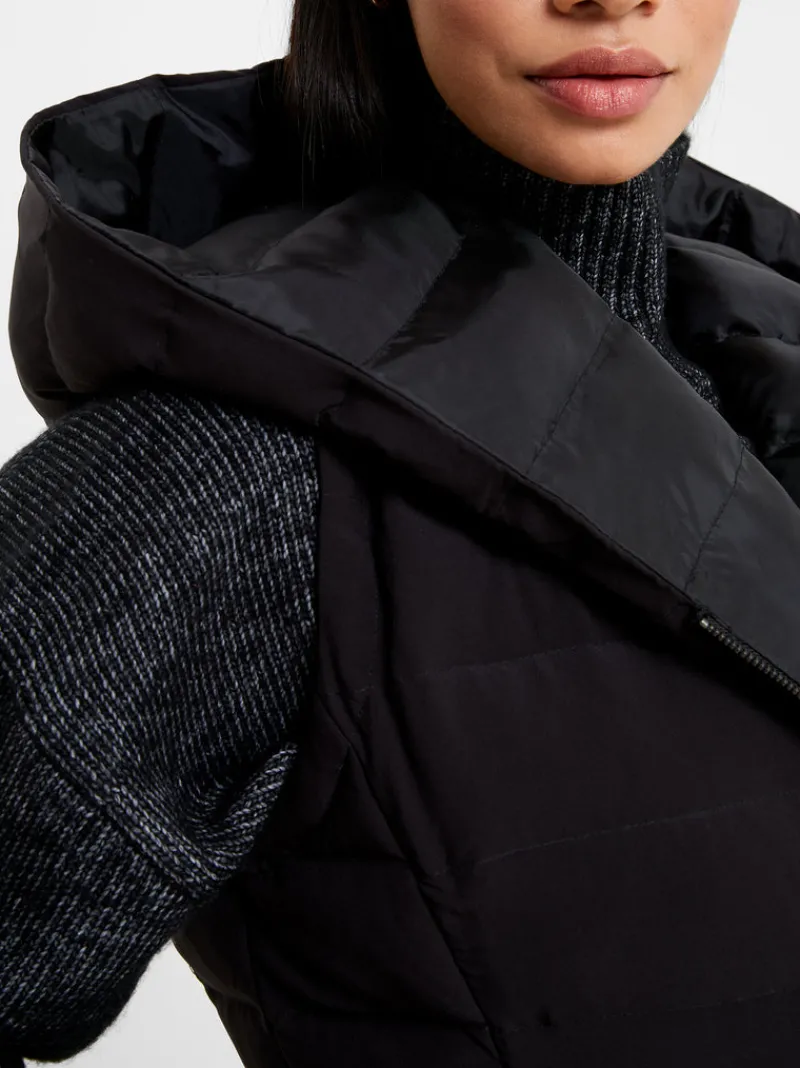 FRENCH CONNECTION Coats & Jackets<Iolini Puffer Midi Gilet Black/Black