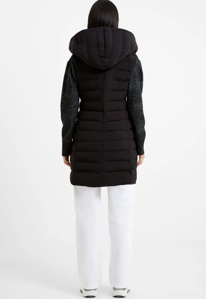 FRENCH CONNECTION Coats & Jackets<Iolini Puffer Midi Gilet Black/Black