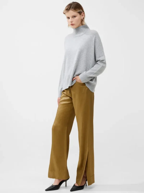 FRENCH CONNECTION Jumpers & Cardigans<Jeanie Vhari Recycled Roll Neck Jumper LightGreyMel