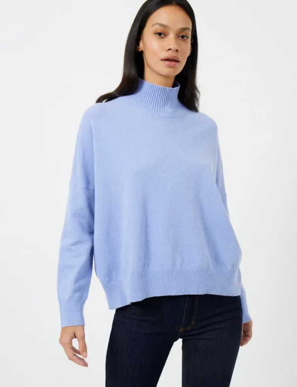 FRENCH CONNECTION Jumpers & Cardigans<Jeanie Vhari Sustainable Roll Neck Jumper ParadiseBlue