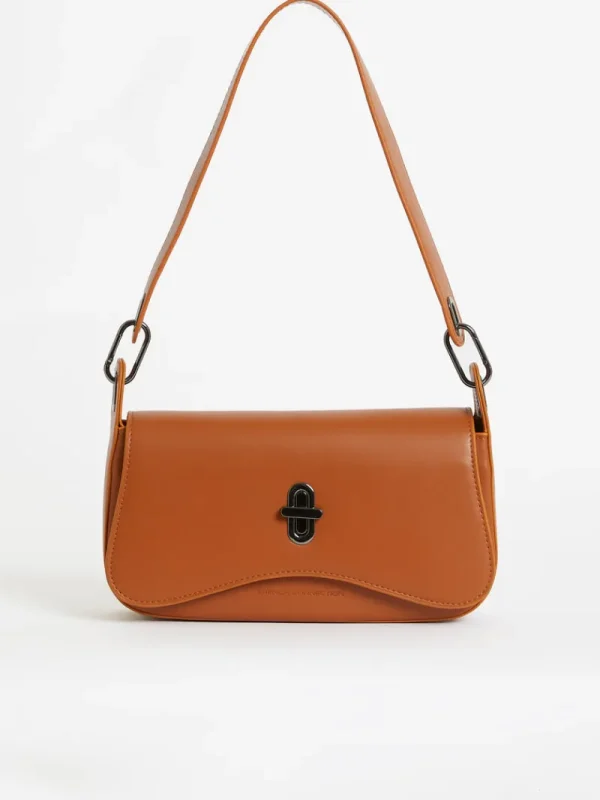FRENCH CONNECTION Women's Bags<Jeenaa X Flap Baguette Bag Coffee