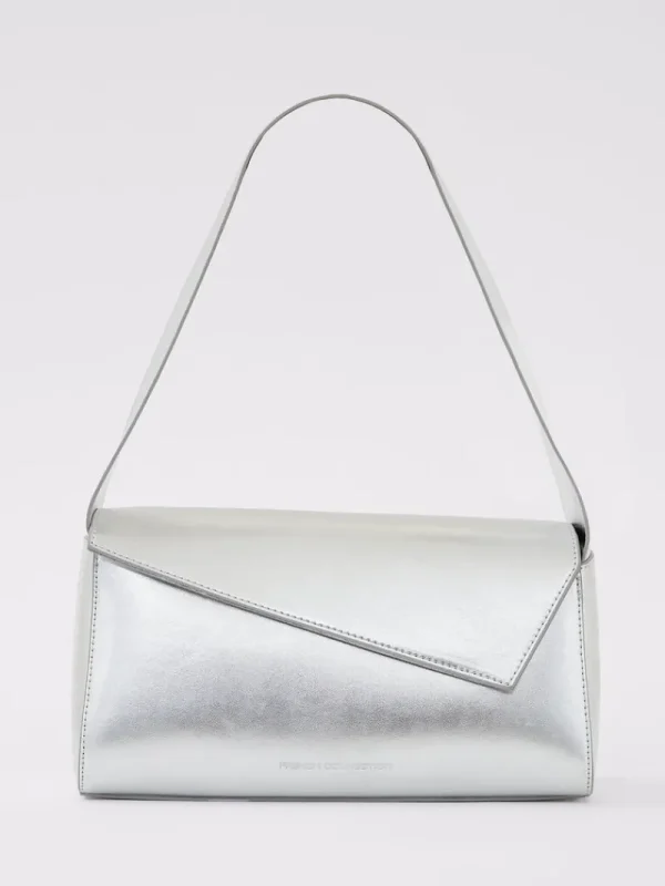 FRENCH CONNECTION Women's Bags<Jeenaa X Metallic Envelope Bag HighShineSilver