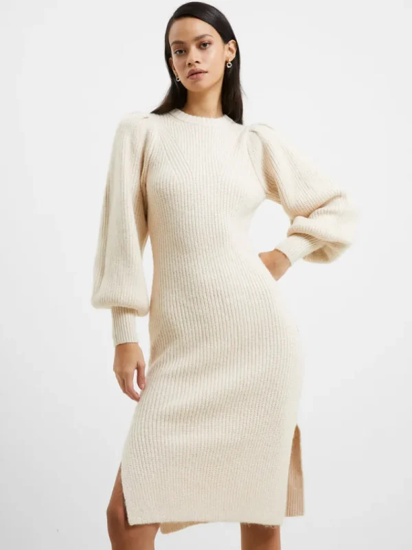 FRENCH CONNECTION Day Dresses<Kessy Puff Sleeve Dress Oatmeal