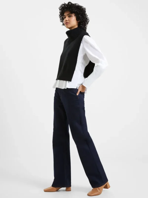FRENCH CONNECTION Scarves<Knitted Cloak Black