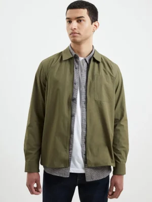 FRENCH CONNECTION Sale | Men's Shirts | Coats & Jackets<Lightweight Zip Through Overshirt IvyGreen