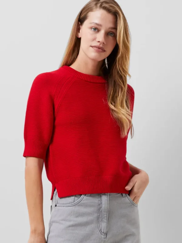FRENCH CONNECTION Jumpers & Cardigans<Lily Mozart Short Sleeve Jumper TrueRed