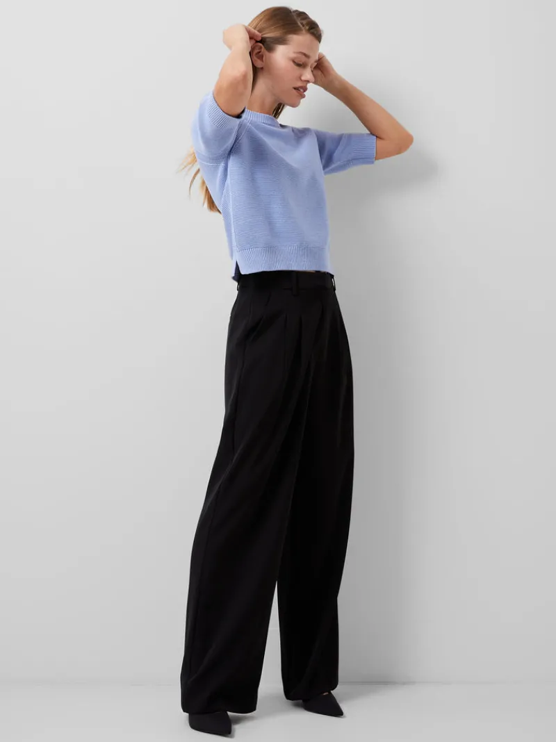FRENCH CONNECTION Jumpers & Cardigans<Lily Mozart Short Sleeve Jumper Bluebell
