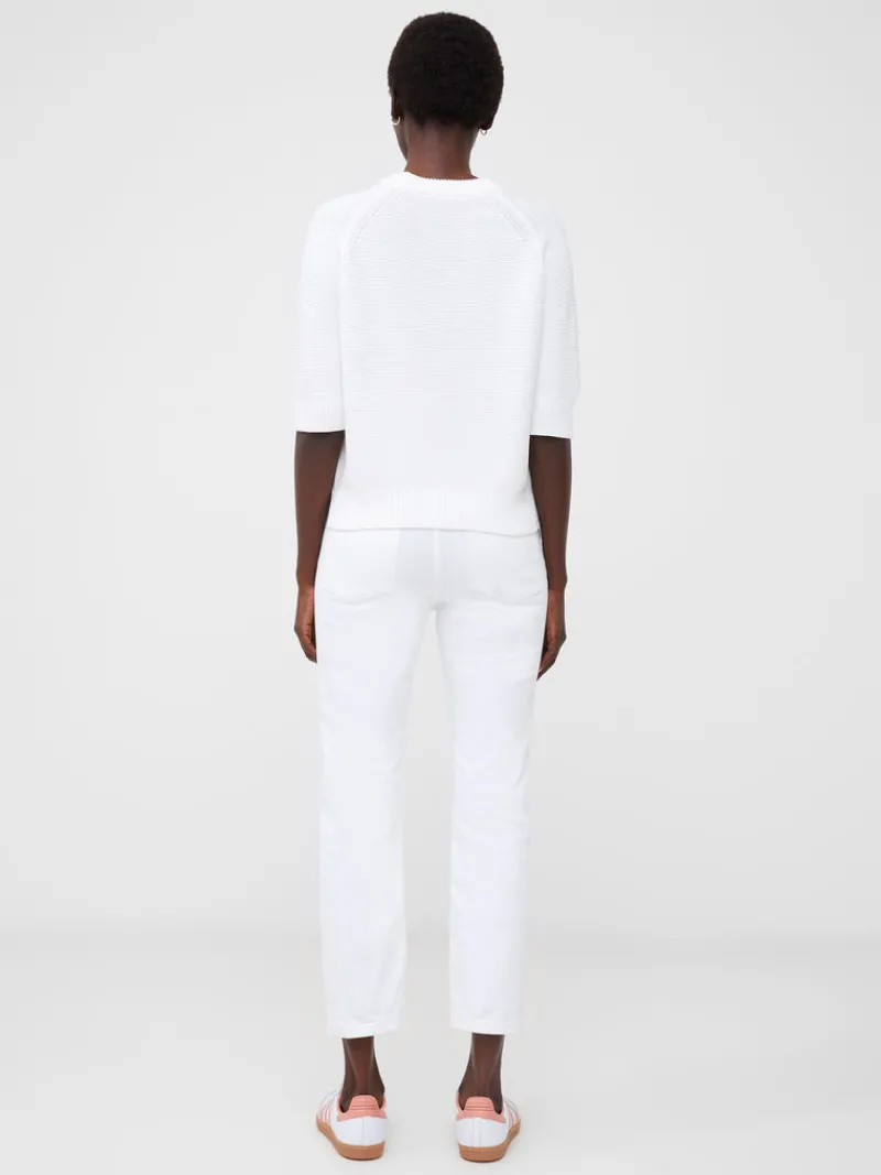FRENCH CONNECTION Jumpers & Cardigans<Lily Mozart Short Sleeve Jumper SummerWhite