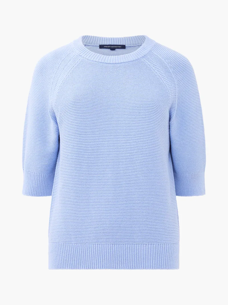 FRENCH CONNECTION Jumpers & Cardigans<Lily Mozart Short Sleeve Jumper Bluebell