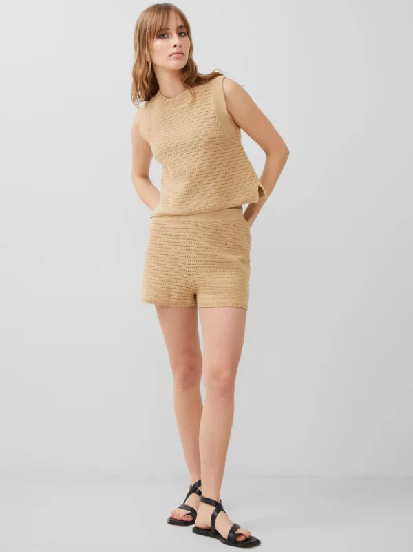 FRENCH CONNECTION Co-ords | Tops<Lumi Mozart Crochet Vest Biscotti