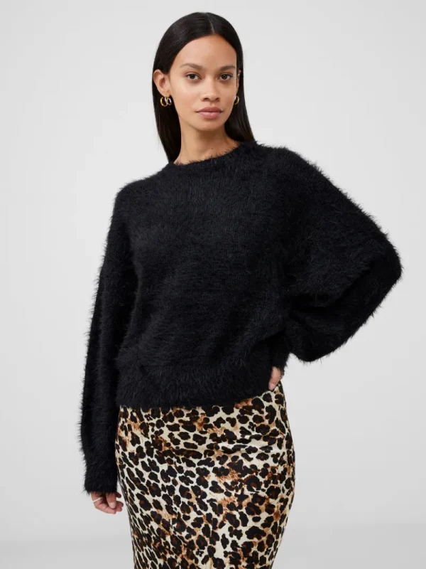 FRENCH CONNECTION Jumpers & Cardigans<Meena Fluffy Boat Neck Jumper Blackout