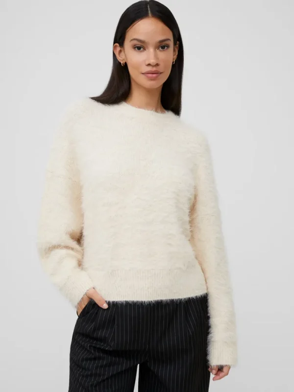 FRENCH CONNECTION Jumpers & Cardigans<Meena Fluffy Boat Neck Jumper ClassicCream