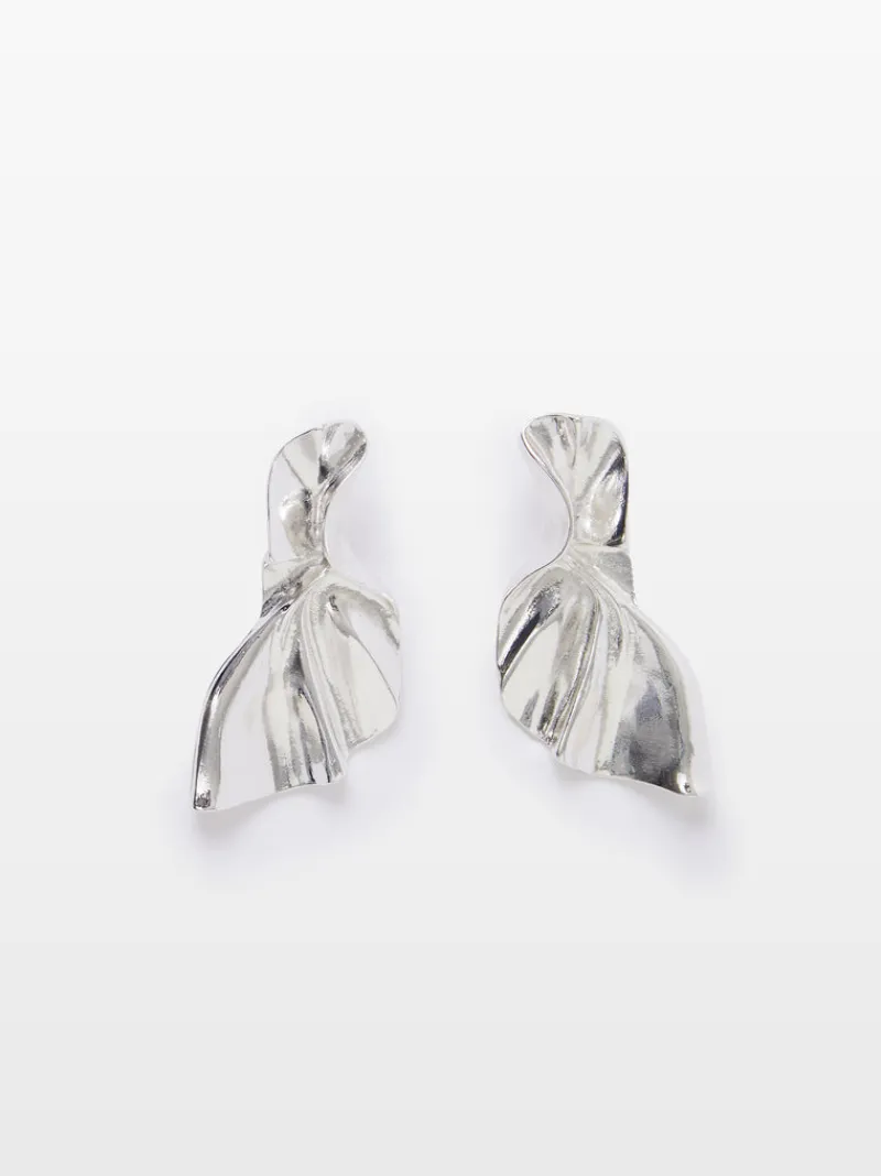 FRENCH CONNECTION Jewellery<Melton Metal Stud Earrings Silver