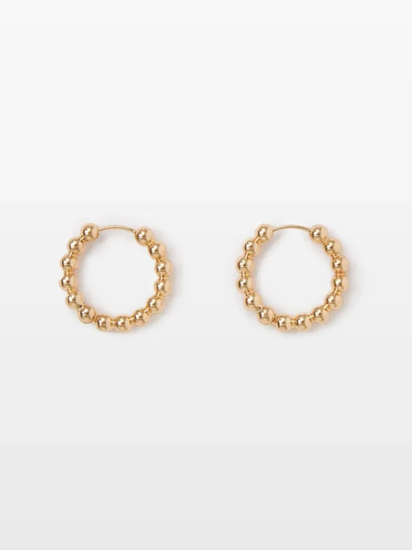 FRENCH CONNECTION Jewellery<Metal Ball Hoop Earrings Gold