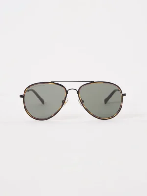FRENCH CONNECTION Sunglasses<Metal D-Frame Rim Detailed Sunglasses Tort