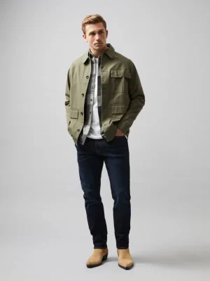 FRENCH CONNECTION Men's Shirts | Coats & Jackets<Military Cotton Overshirt IvyGreen