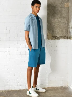FRENCH CONNECTION Shorts<Military Cotton Shorts BlueAshes
