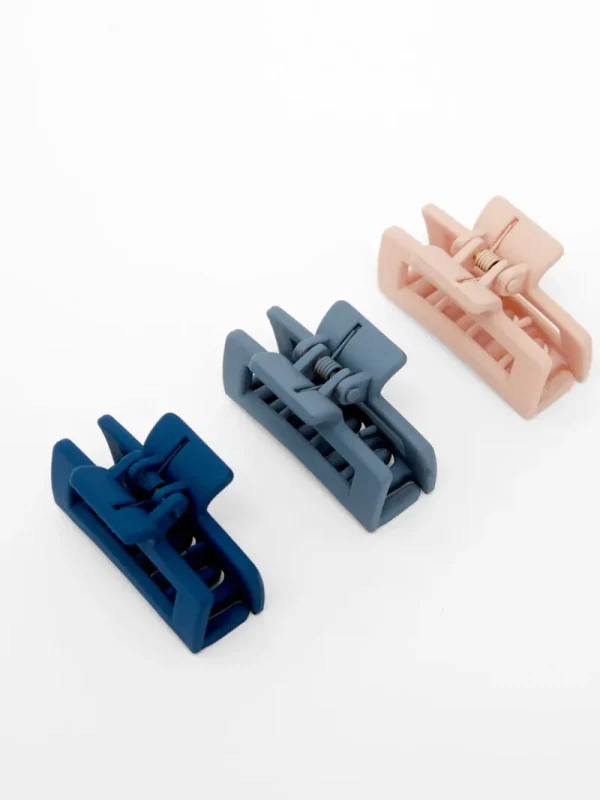 FRENCH CONNECTION Jewellery<Mini Matte Claw Hair Clips (Pack of 3) Nude/Black/White
