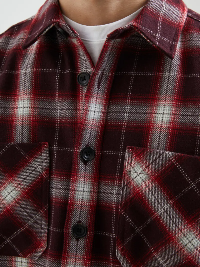 FRENCH CONNECTION Sale | Men's Shirts<Mist Check Recycled Overshirt TruffleMulti