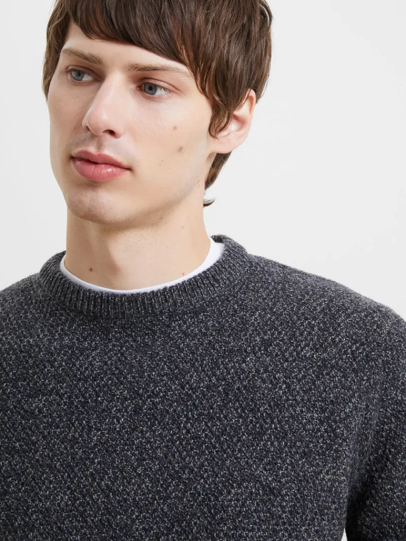 FRENCH CONNECTION Jumpers & Cardigans<Moss Knit Crew Neck Jumper DarkNavy/Charcoal