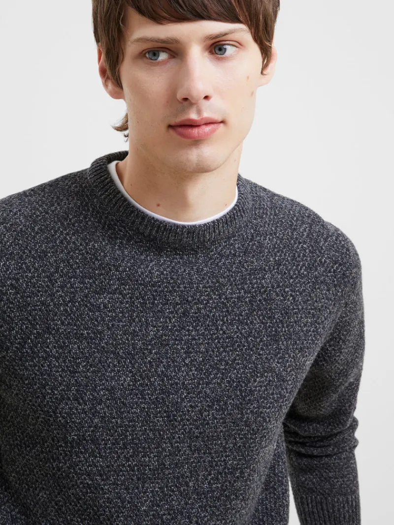 FRENCH CONNECTION Jumpers & Cardigans<Moss Knit Crew Neck Jumper DarkNavy/Charcoal