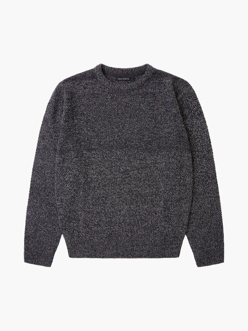 FRENCH CONNECTION Jumpers & Cardigans<Moss Knit Crew Neck Jumper DarkNavy/Charcoal