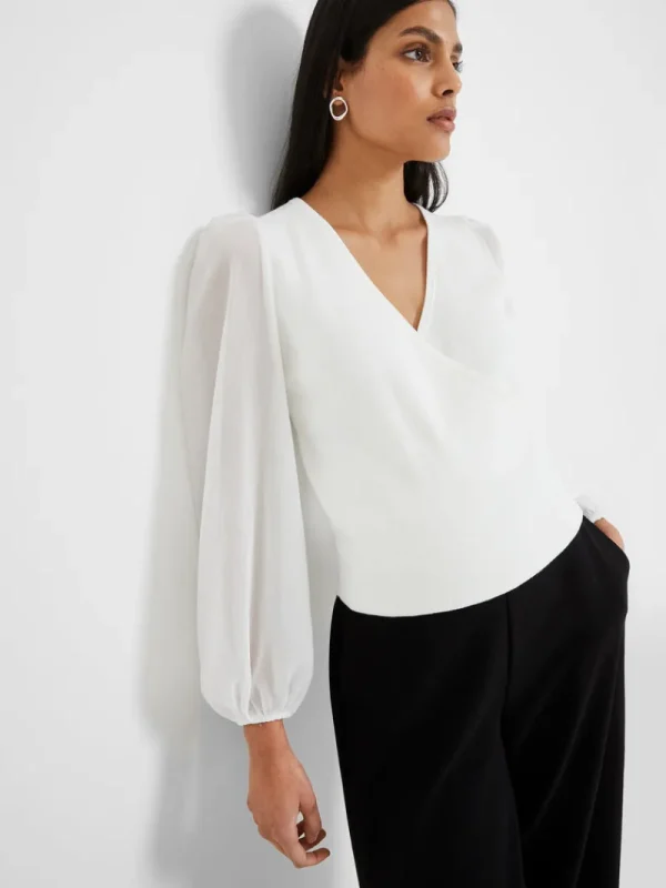 FRENCH CONNECTION Jumpers & Cardigans<Mozart Melody Mix V-Neck Jumper WinterWhite