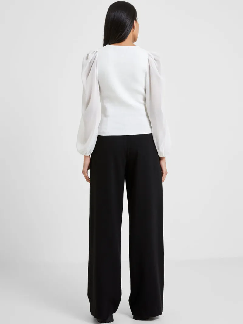 FRENCH CONNECTION Jumpers & Cardigans<Mozart Melody Mix V-Neck Jumper WinterWhite