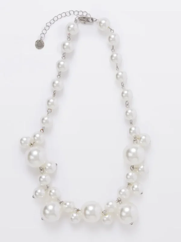 FRENCH CONNECTION Jewellery<Multi Faux Pearls Cluster Necklace White