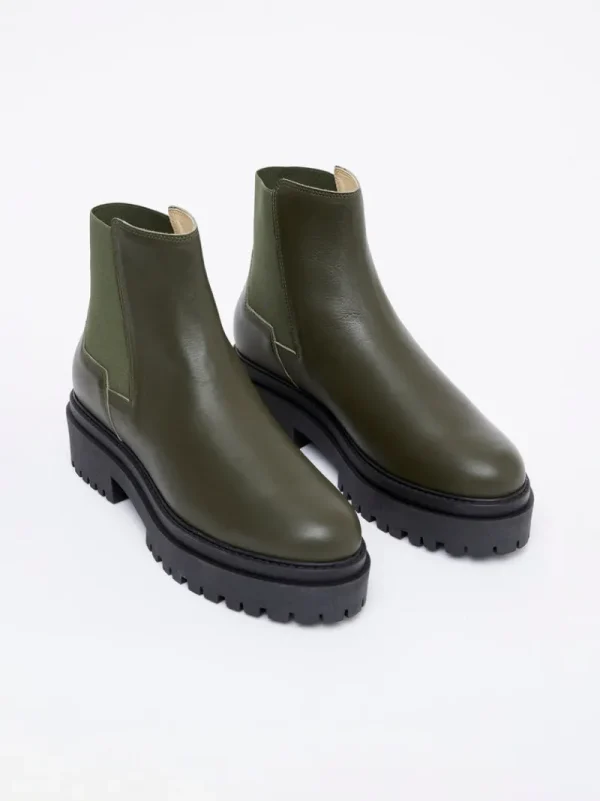 FRENCH CONNECTION Shoes<Olana Chelsea Boots OliveGreen
